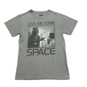 Star Wars Shirt Mens Small S Gray Darth Vader Princess Leia Give Me Some Space